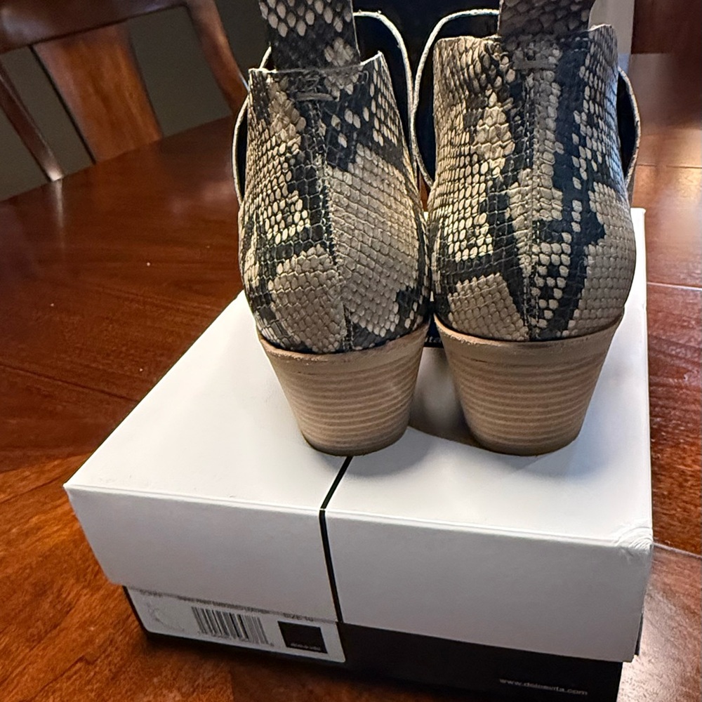 Snakeskin Print Ankle Bootie by Dolce Vita - Picture 4 of 7